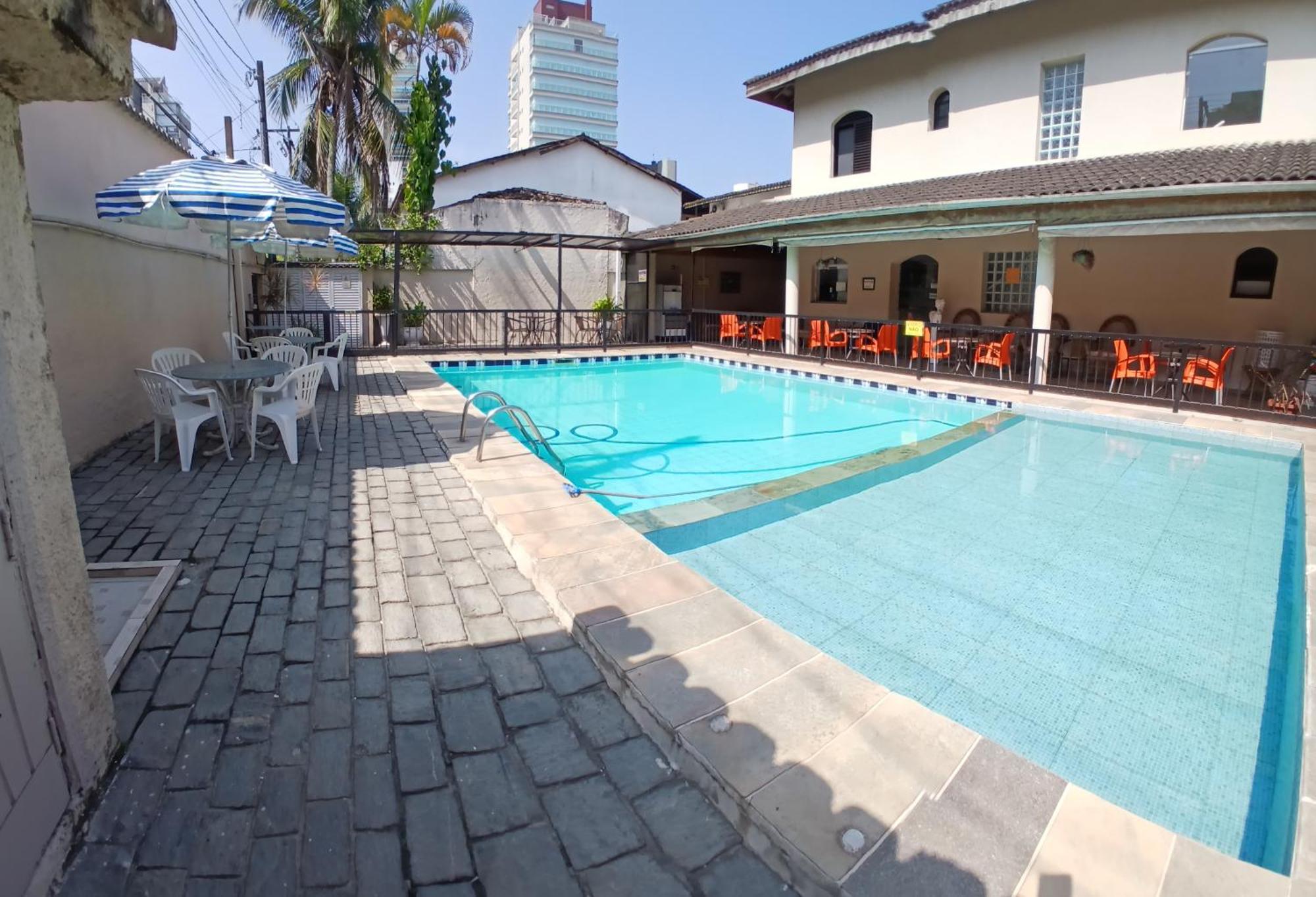 Pousada Parque Suites Estacionamento E Piscina Guarujá Exterior foto